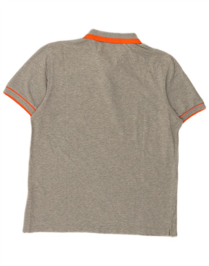 Polo da uomo Sun68 in cotone grigio medio