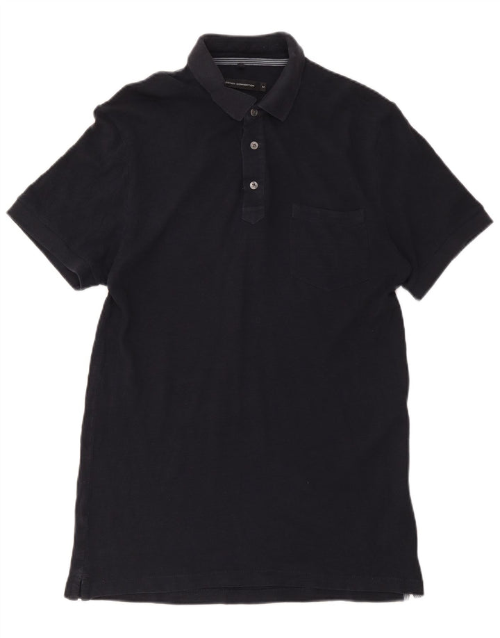 Polo regolare da uomo French Connection, cotone medio blu navy