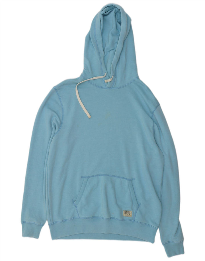 Maglione con cappuccio da uomo Jack Wills grande in cotone blu