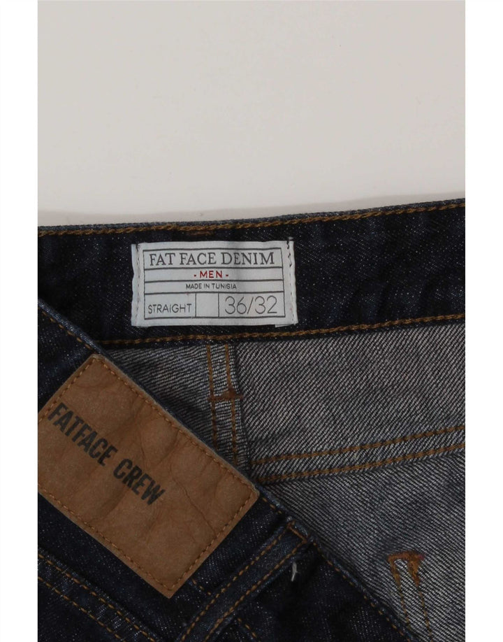 Jeans dritti da uomo Fat Face W36 L32 cotone blu navy