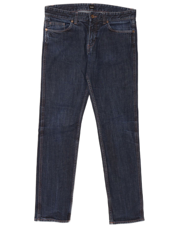 Jeans slim da donna Hugo Boss W33 L32 cotone blu