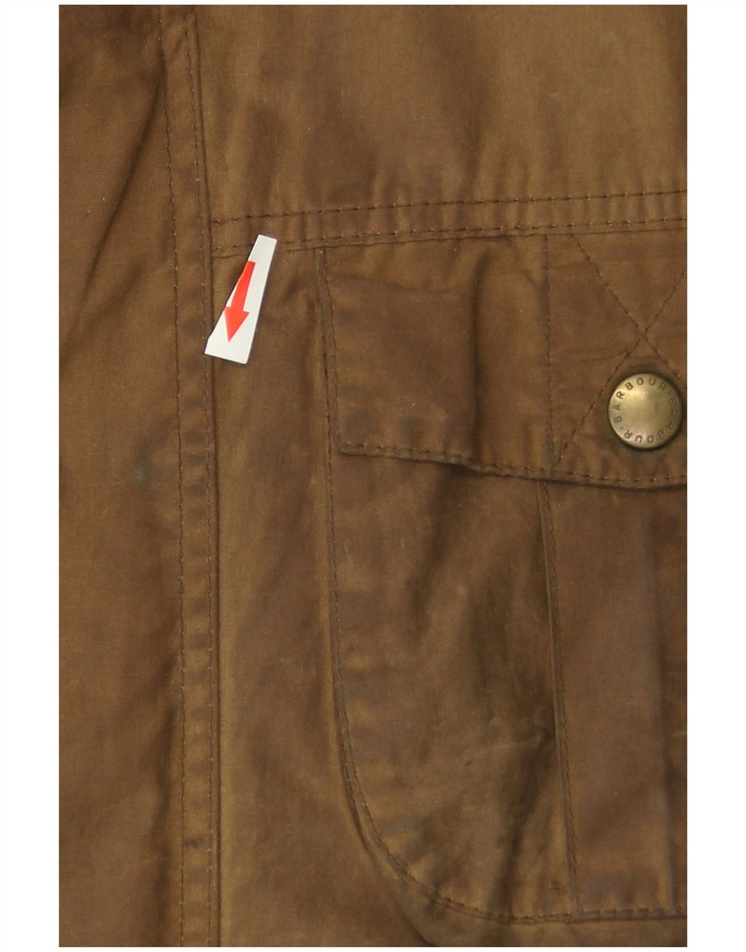 Giacca da uomo in cotone cerato Barbour UK 40 grande cotone marrone