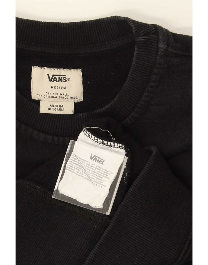 Felpa da uomo Vans in cotone nero medio
