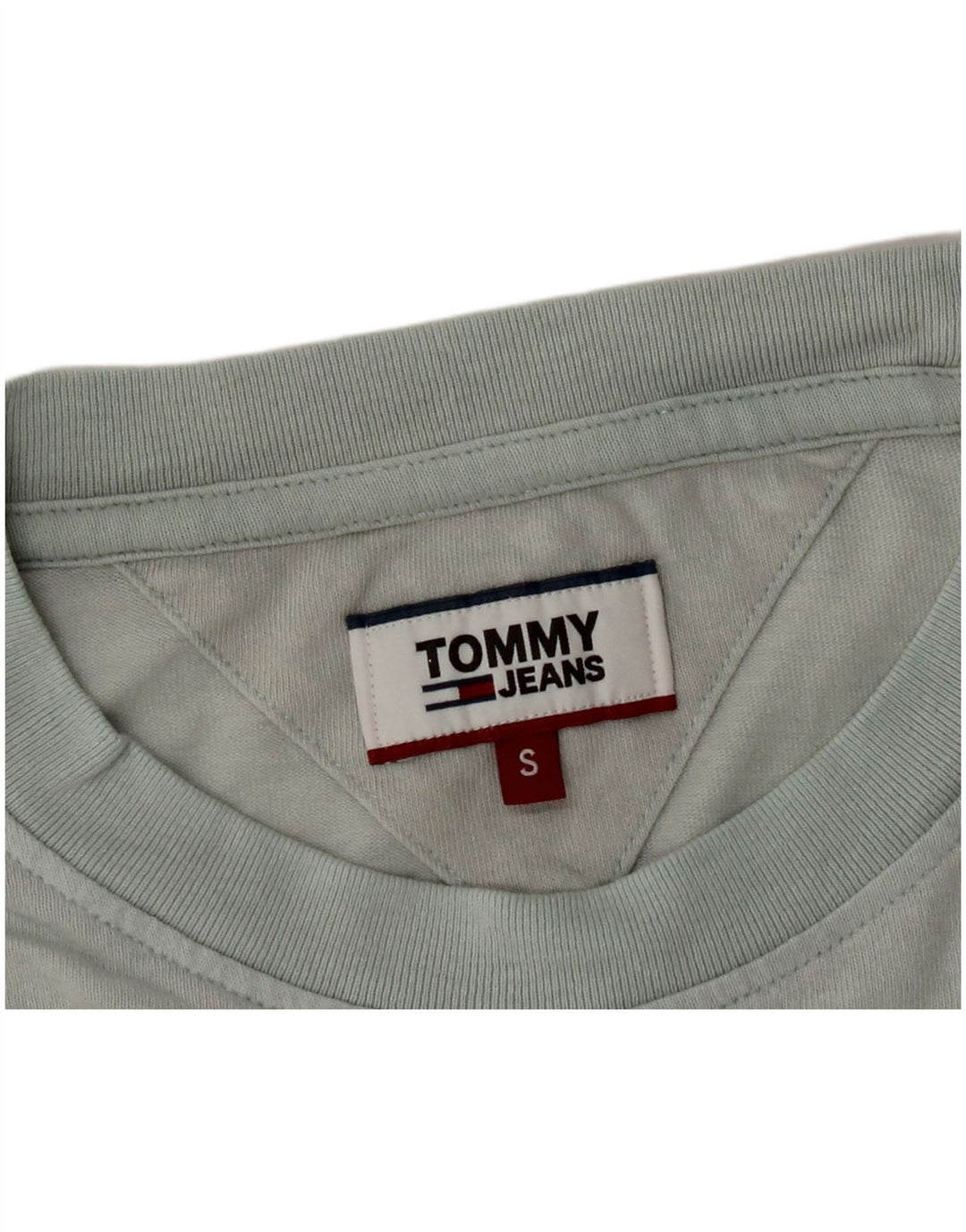 TOMMY HILFIGER Mens Graphic T-Shirt Top Small Turquoise