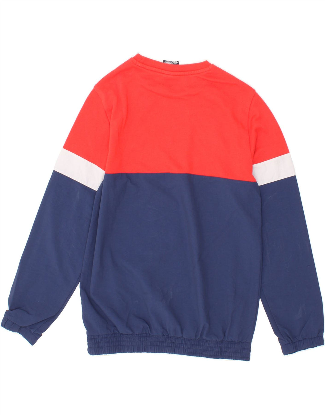 CHAMPION Boys Sweatshirt Jumper 11-12 Years Large Navy Blue Colourblock Vintage Champion and Second-Hand Champion from Messina Hembry 