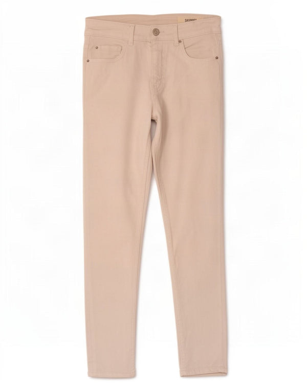 Jeans skinny da donna Marks & Spencer UK 8 piccoli W27 L26 cotone bianco