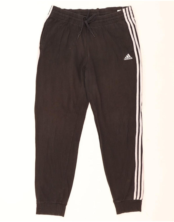 Pantaloni da tuta da donna Adidas Joggers UK 14 Large Black Cotton