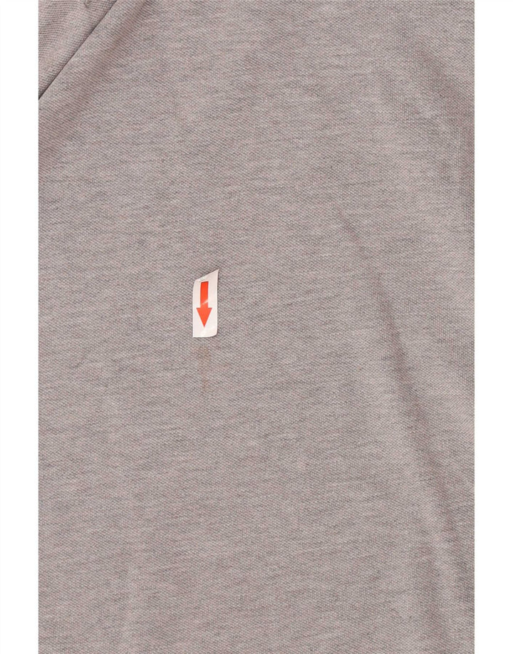 Polo da uomo Jack & Jones grande in cotone grigio