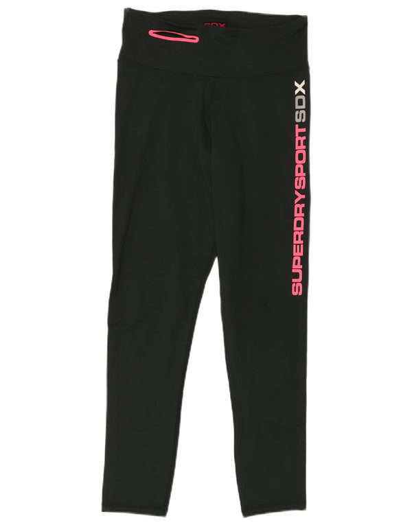 Leggings grafici da donna SUPERDRY UK 10 Small Verde Poliammide