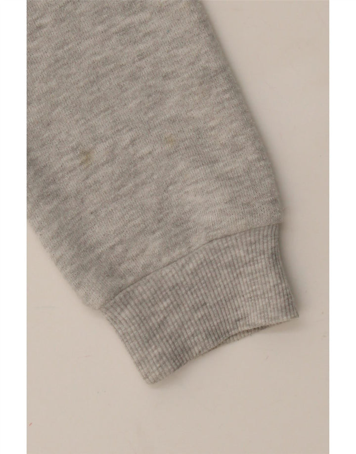 SUBDUED Womens Zip Hoodie Sweater UK 14 Medium Grey Colourblock Cotton Vintage Subdued and Second-Hand Subdued from Messina Hembry 