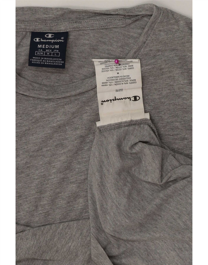 T-shirt da uomo Adidas Top in cotone chiazzato grigio medio