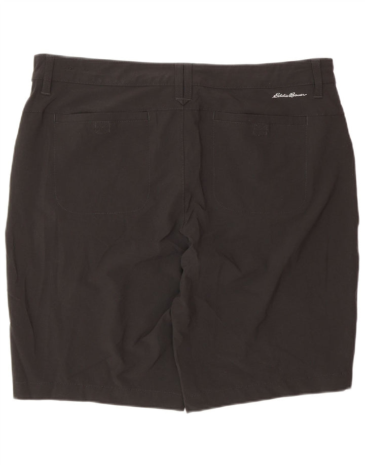 Pantaloncini casual da donna Eddie Bauer US 14 XL W34 poliestere nero