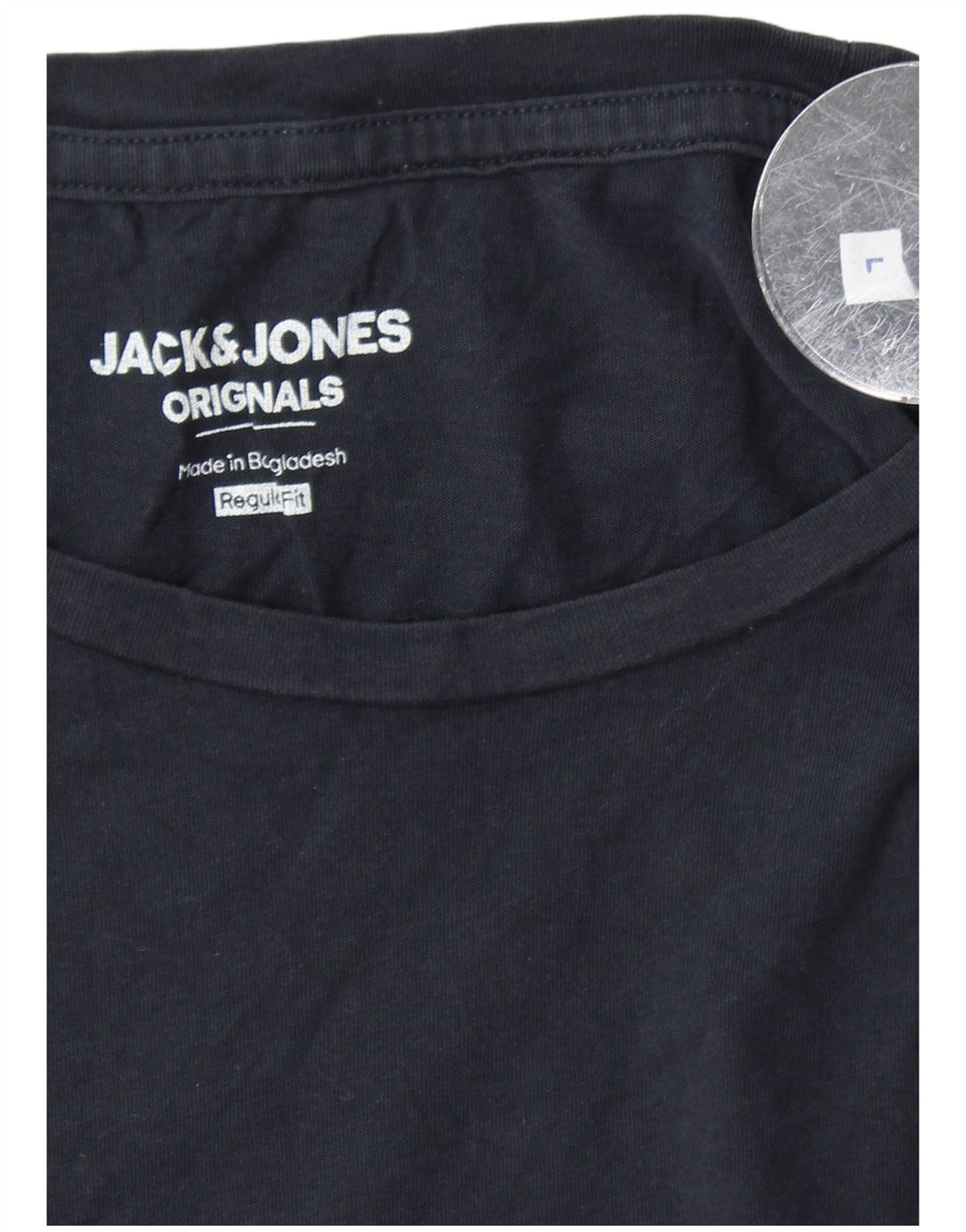 JACK & JONES T-shirt da uomo vestibilità regolare Top Large in cotone blu navy