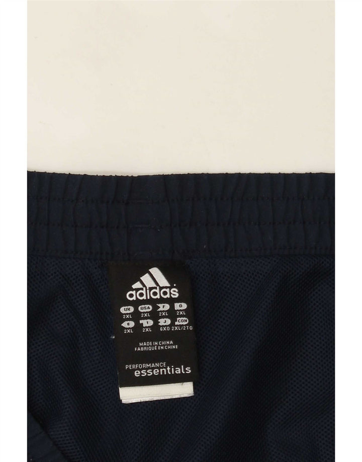 Pantaloncini sportivi Adidas Climalite da uomo 2XL poliestere blu navy