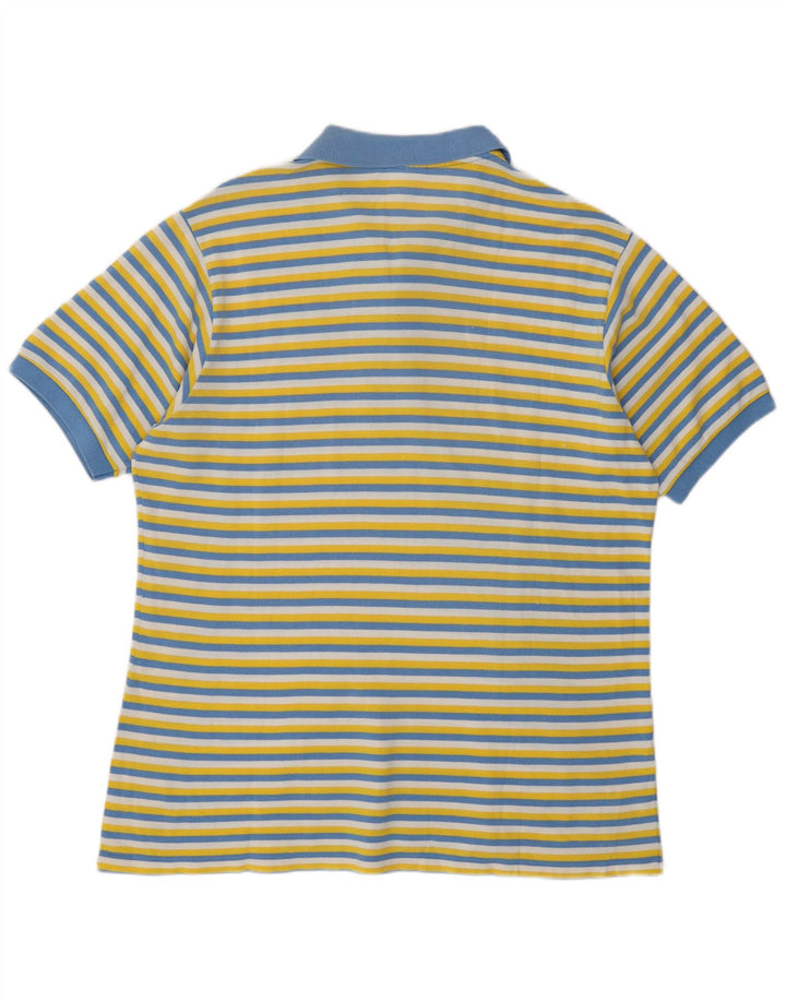 Polo da uomo Lacoste taglia 6 XL in cotone a righe multicolore