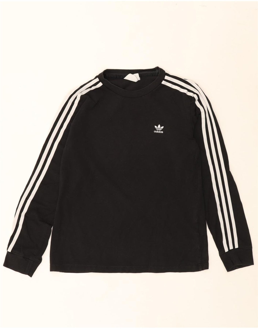ADIDAS Womens Top Long Sleeve UK 12 Medium  Black Cotton Vintage Adidas and Second-Hand Adidas from Messina Hembry 