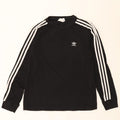 ADIDAS Womens Top Long Sleeve UK 12 Medium  Black Cotton Vintage Adidas and Second-Hand Adidas from Messina Hembry 