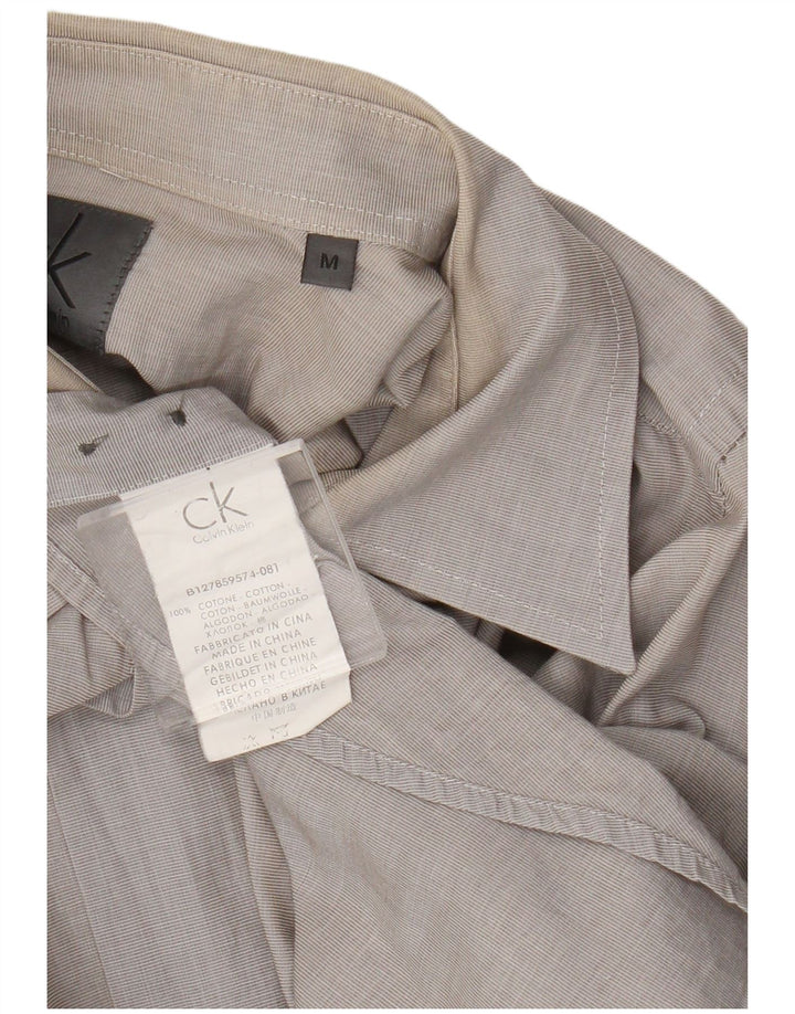 Camicia da uomo Calvin Klein in cotone grigio medio