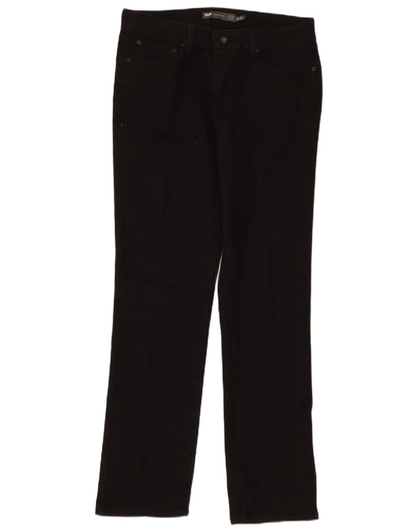 Jeans dritti a vita media LEVI'S Demi Curve da donna US 12 Large W32 L31 Neri