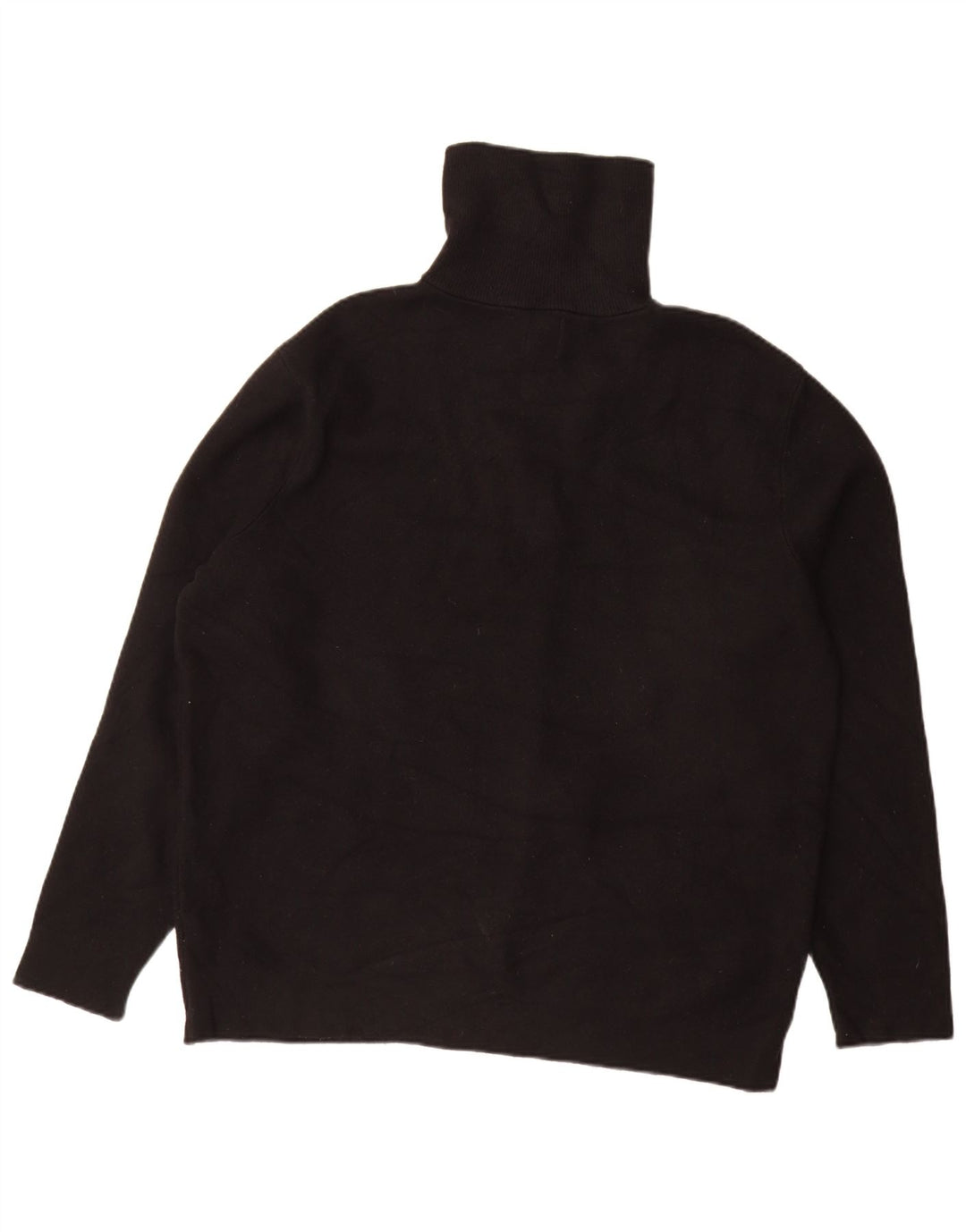 Maglione Zara da uomo con zip e collo XL in viscosa nera