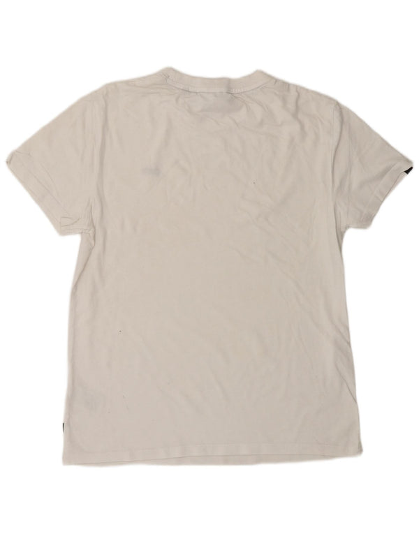 T-shirt da uomo SUPERDRY Top in cotone bianco medio