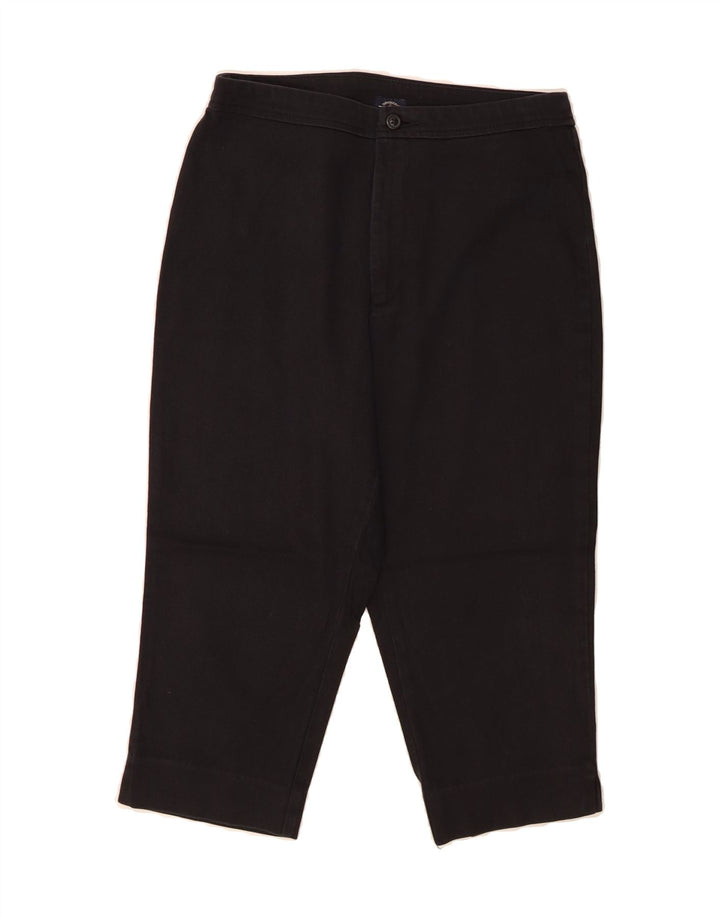 DOCKERS Womens Straight Capri Trousers US 6 Medium W28 L18 Black Cotton Vintage Dockers and Second-Hand Dockers from Messina Hembry 
