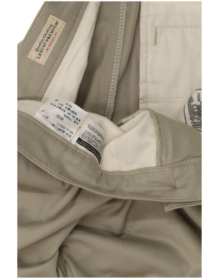 Pantaloni chino dritti da uomo LEVI'S W33 L29 Grigi