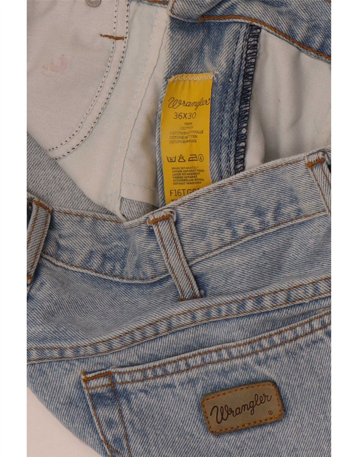 Jeans dritti da uomo Wrangler W36 L30 cotone blu
