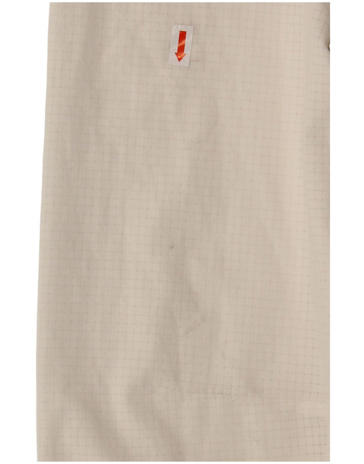 REEBOK Giacca da tuta da uomo grande in poliestere a quadri bianchi