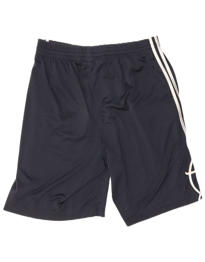 Pantaloncini sportivi Adidas da uomo con grafica media blu navy