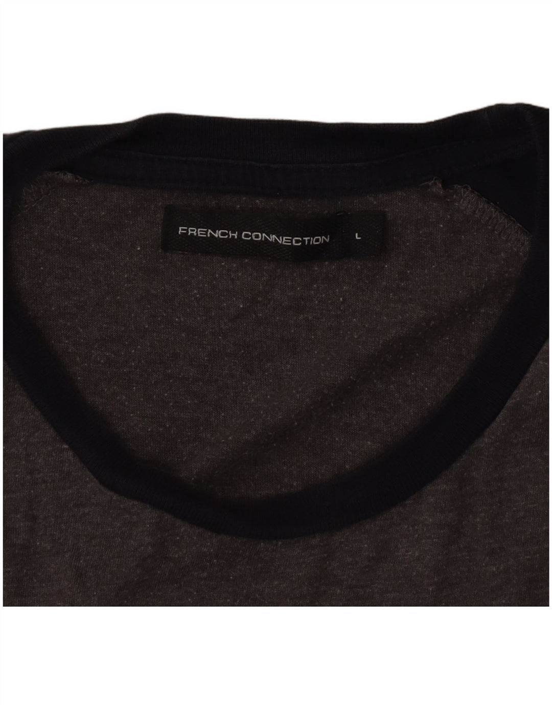 T-shirt da uomo vestibilità regolare French Connection Top grande grigia