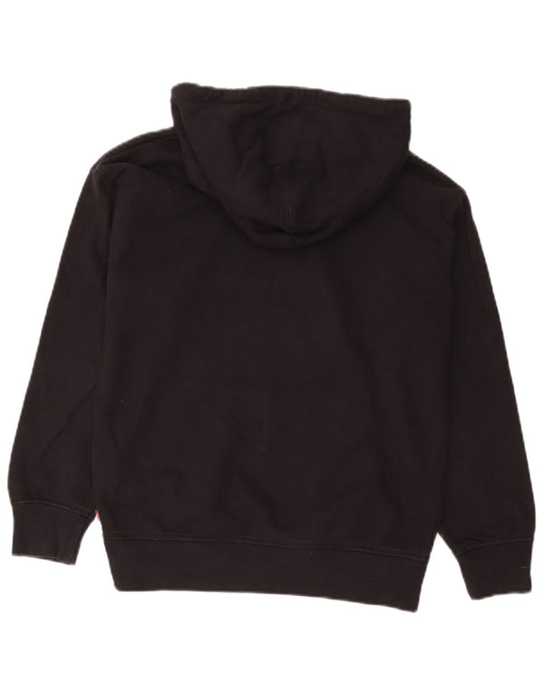Maglione con cappuccio oversize grafico da donna Levi's UK 6 XS cotone nero