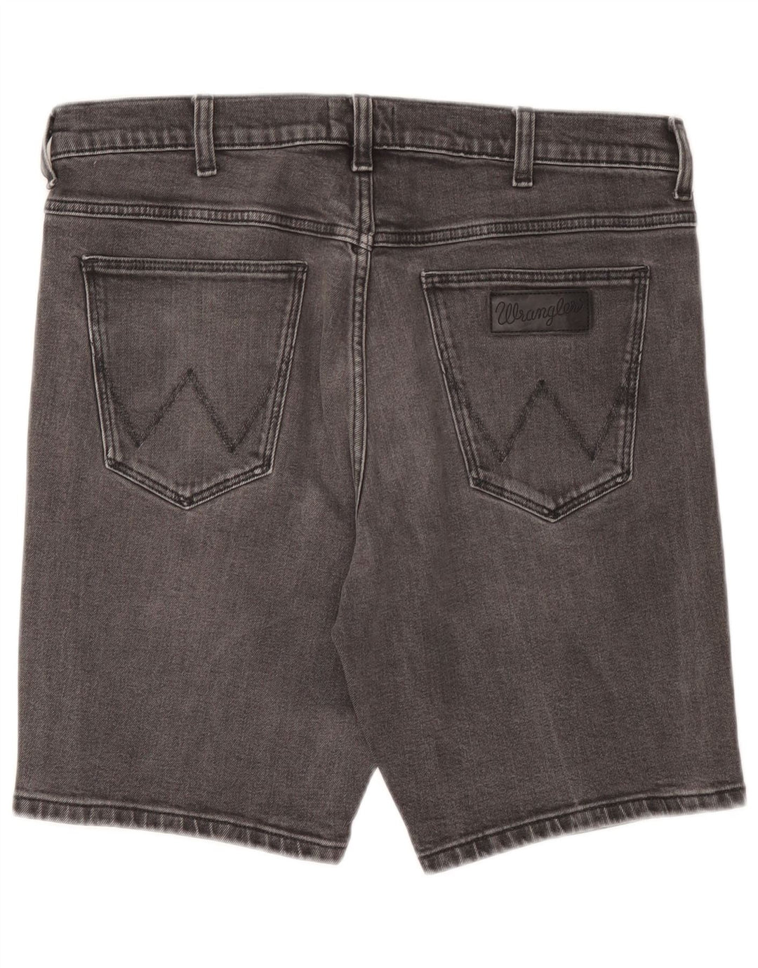 Pantaloncini di jeans vestibilità regolare da uomo Wrangler W34 grande cotone grigio