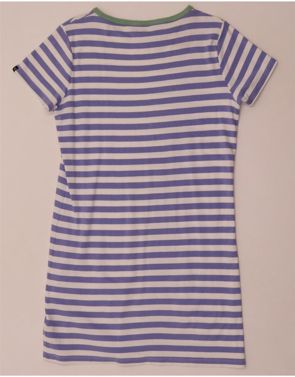 Crew Clothing Abito T-shirt da donna UK 14 Cotone a righe blu medio