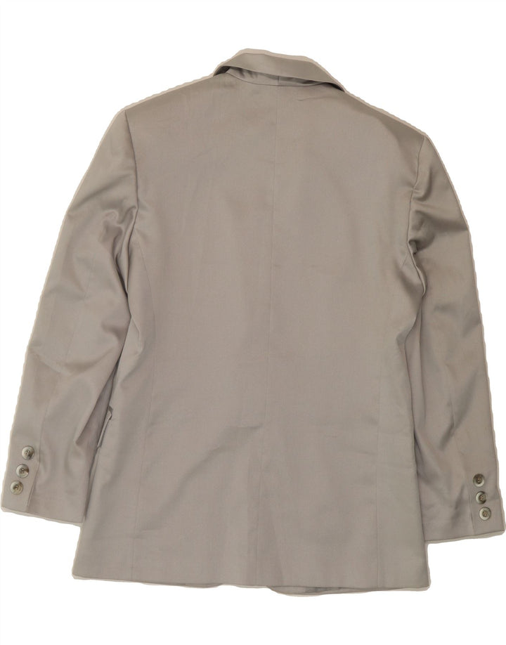ITHACA Womens 3 Button Blazer Jacket IT 42 Medium Grey Vintage Ithaca and Second-Hand Ithaca from Messina Hembry 