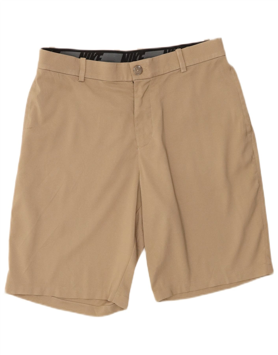 Pantaloncini chino da uomo Nike W32 poliestere beige medio
