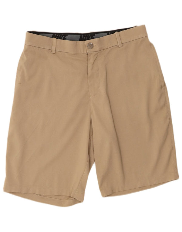 Pantaloncini chino da uomo Nike W32 poliestere beige medio
