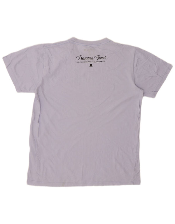 T-shirt grafica da uomo HURLEY Top in cotone blu medio