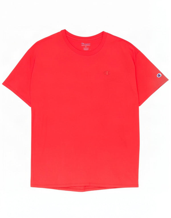 Champion Mens T-Shirt Top XL Red Cotton