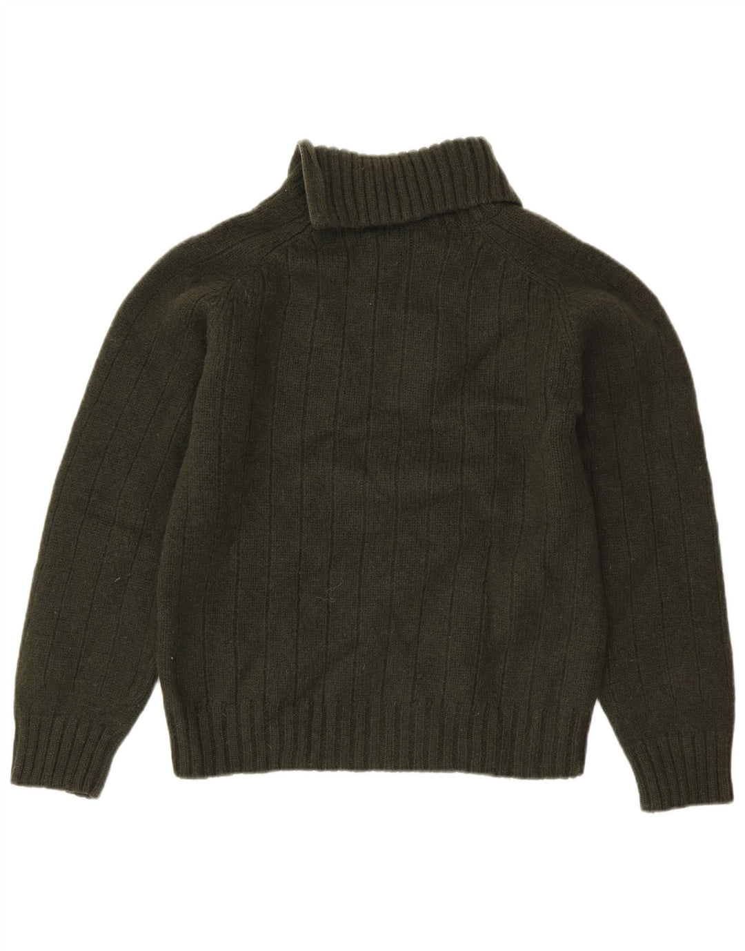 DIESEL Maglione da donna con collo con zip UK 18 XL Lana kaki