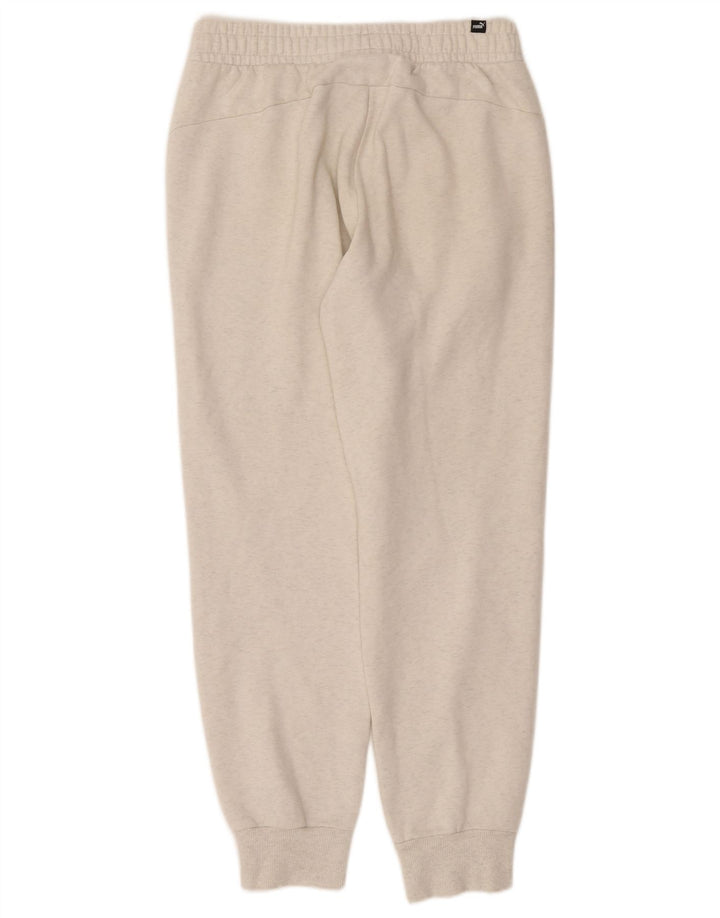 Pantaloni da tuta da uomo Puma Joggers in cotone bianco medio