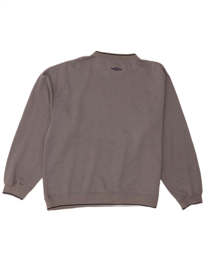 Felpa Umbro Uomo Maglione XL Grigio Poliestere