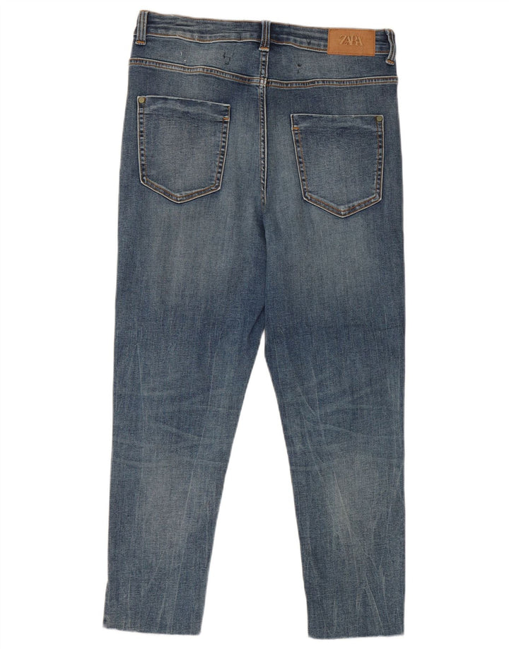 Jeans corti da donna Zara EU 40 medio W30 L24 cotone blu