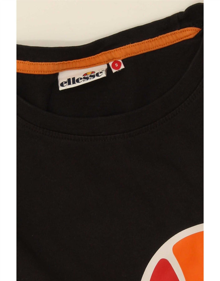 T-shirt grafica da uomo Ellesse Top piccola nera