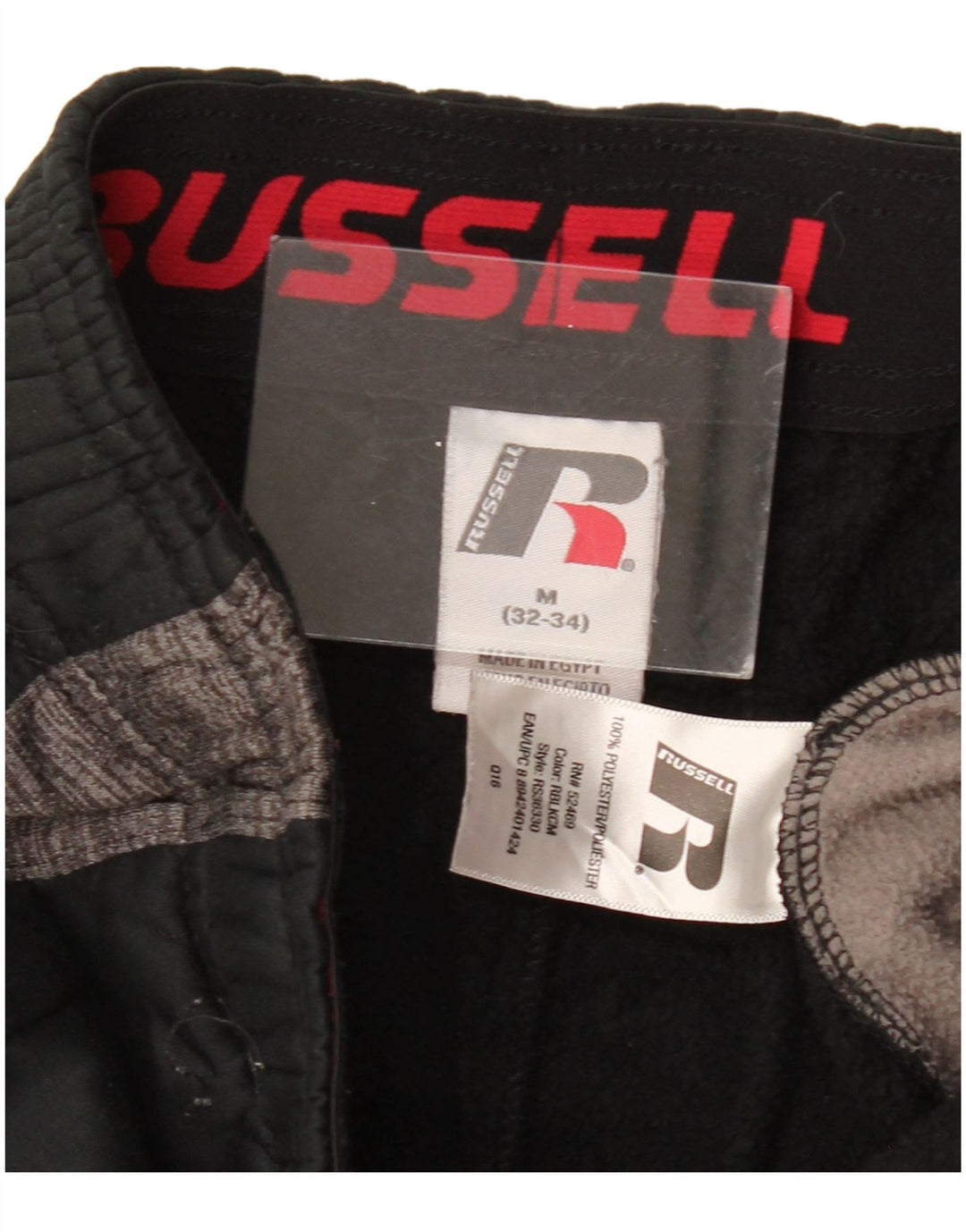 Pantaloni da tuta da uomo RUSSELL ATHLETIC color block medio nero