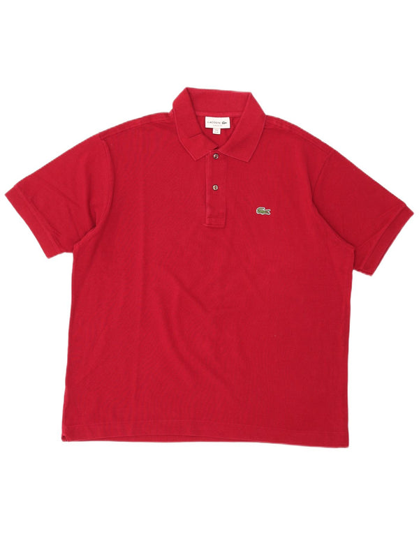 Polo da uomo Lacoste Classic Fit taglia 6 XL in cotone rosso