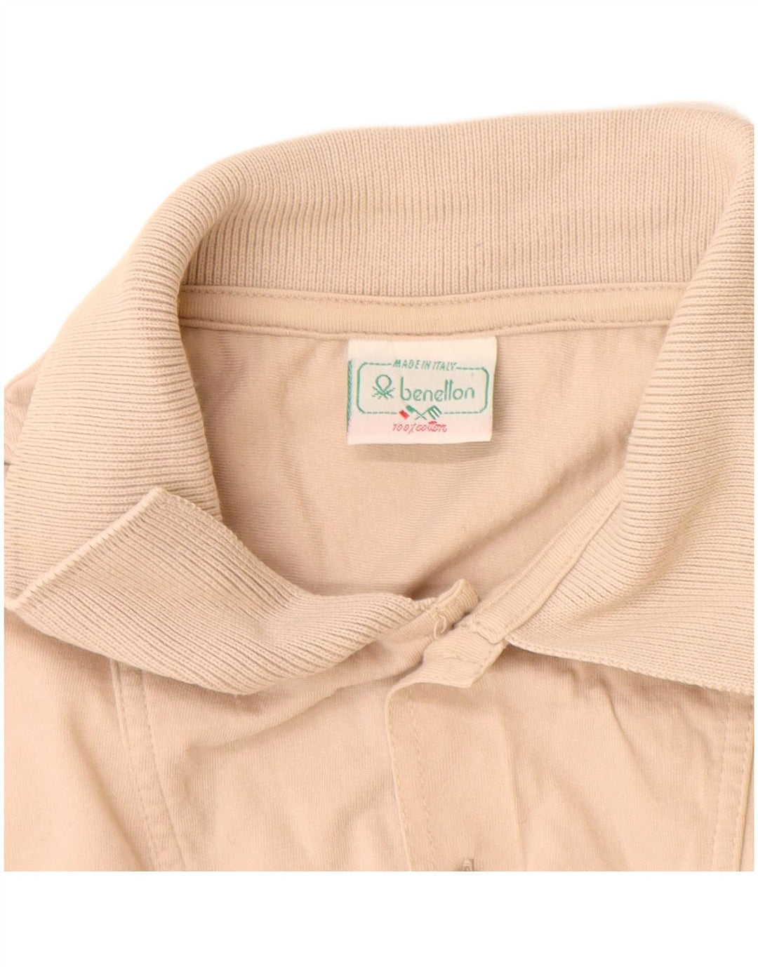 Polo Uomo BENETTON in cotone Beige Medio