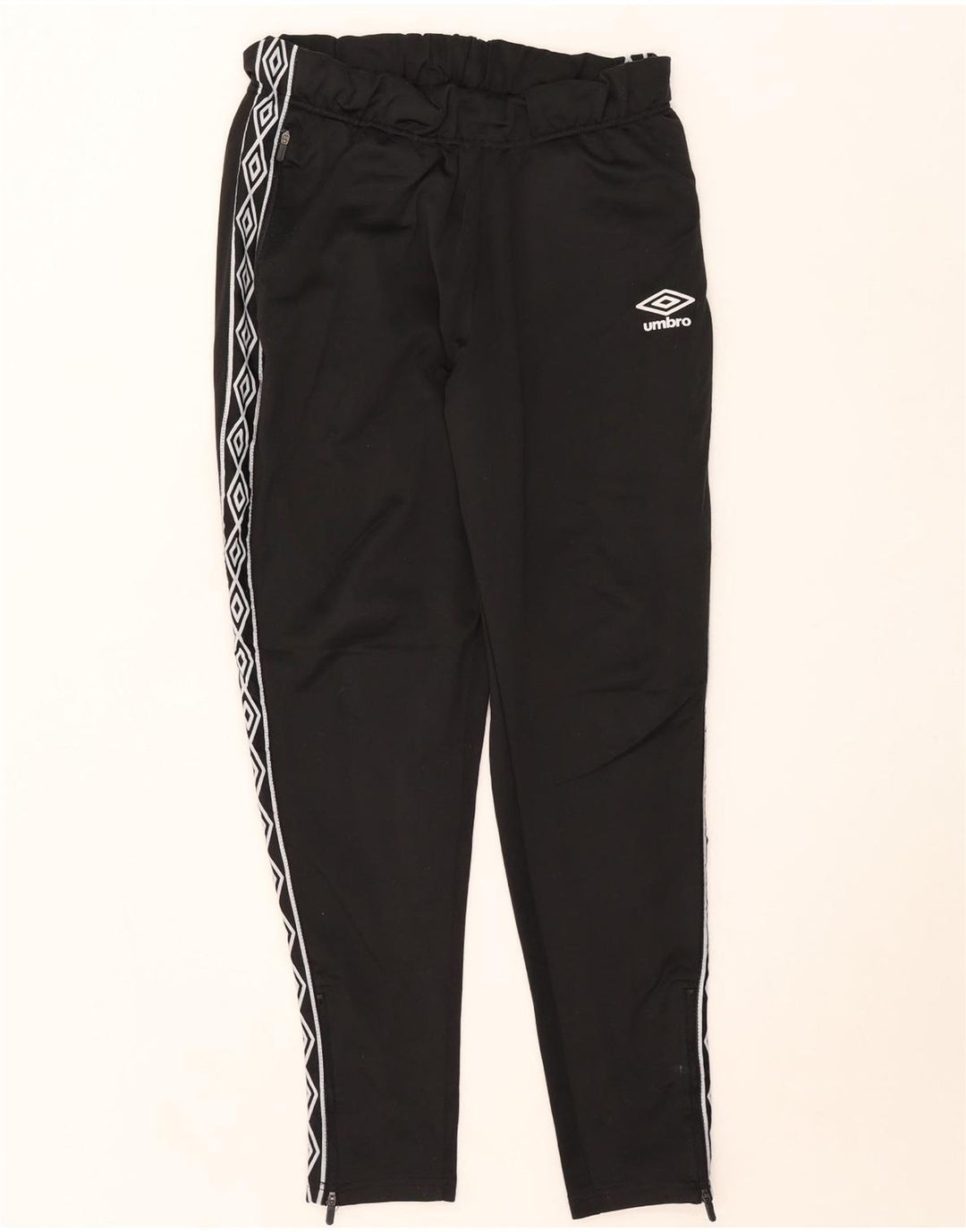 Pantaloni da tuta grafici da uomo Umbro grandi in poliestere nero