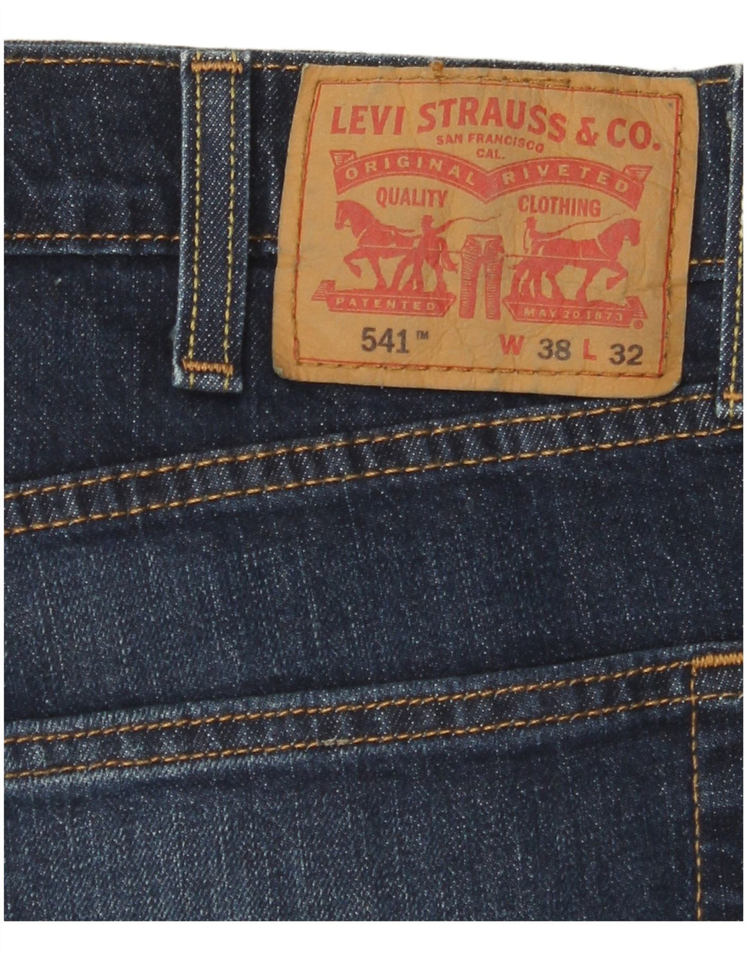 LEVI'S Jeans dritti da uomo 541 W38 L32 cotone blu navy