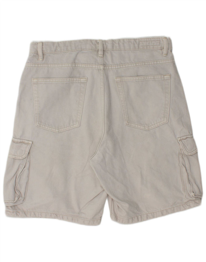 Pantaloncini cargo da uomo Zara EU 44 Large W34 cotone bianco